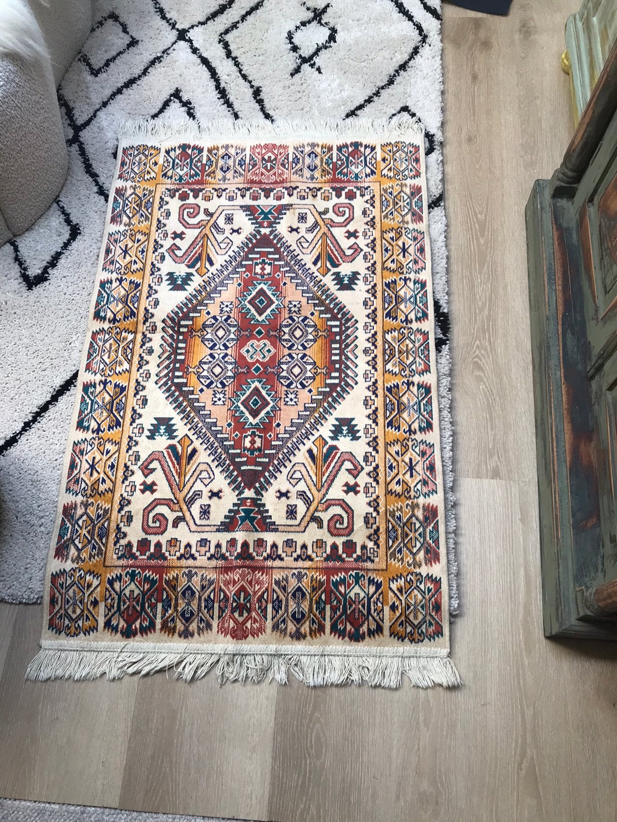Mooi NIEUW tapijt/vloerkleed Perzische/Oosterse stijl kleur, 100 tot 150 cm, Zwart, Nieuw, Rechthoekig