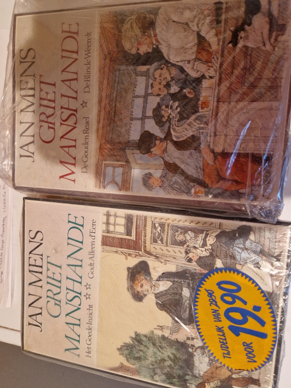 Jan Mens - Griet Manshande (2 boeken), Boeken, Ophalen of Verzenden, Zo goed als nieuw, Jan Mens
