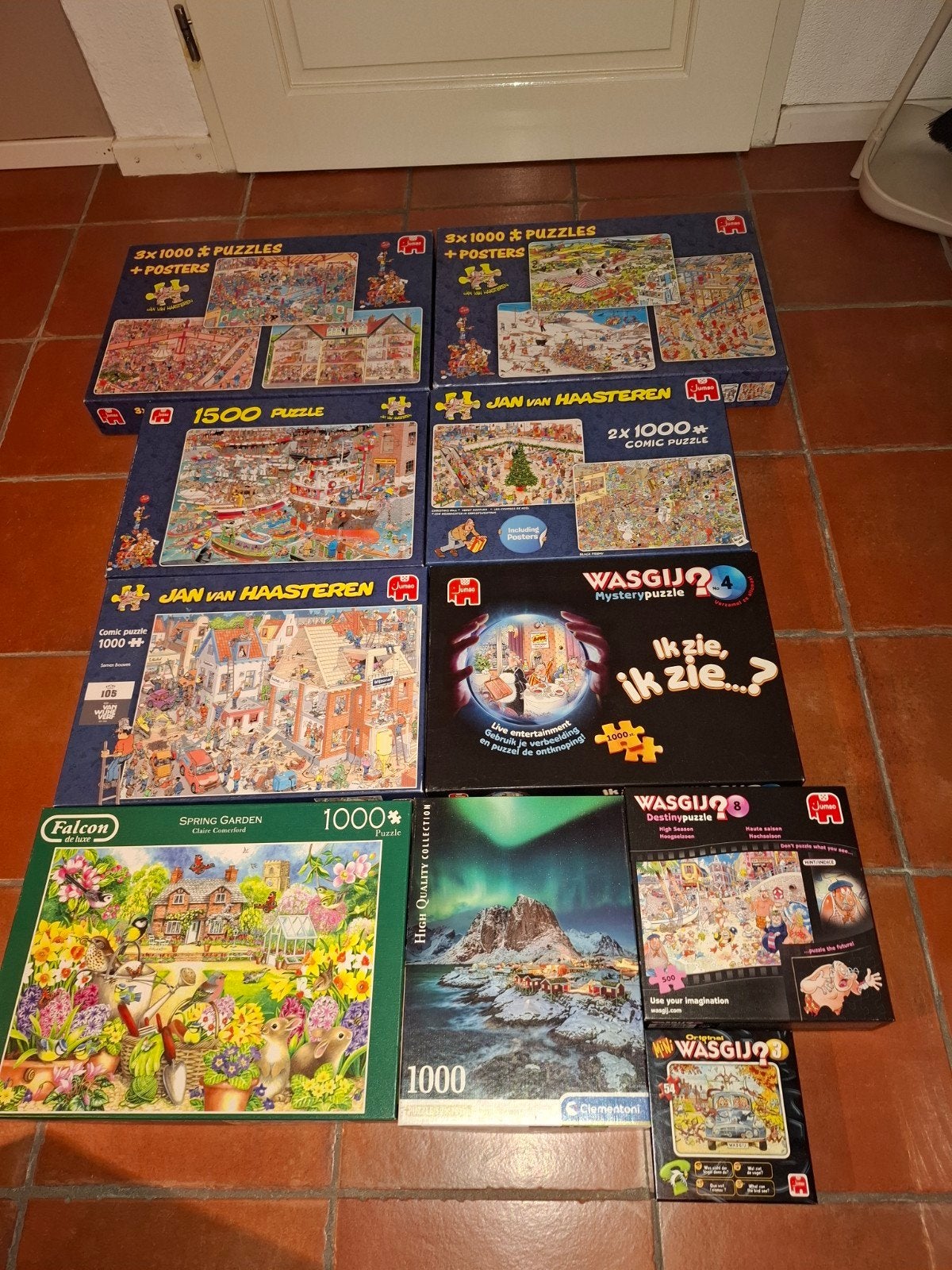 Grote collectie puzzels: Jan van Haasteren, Wasgij, Falcon, Ophalen, Zo goed als nieuw