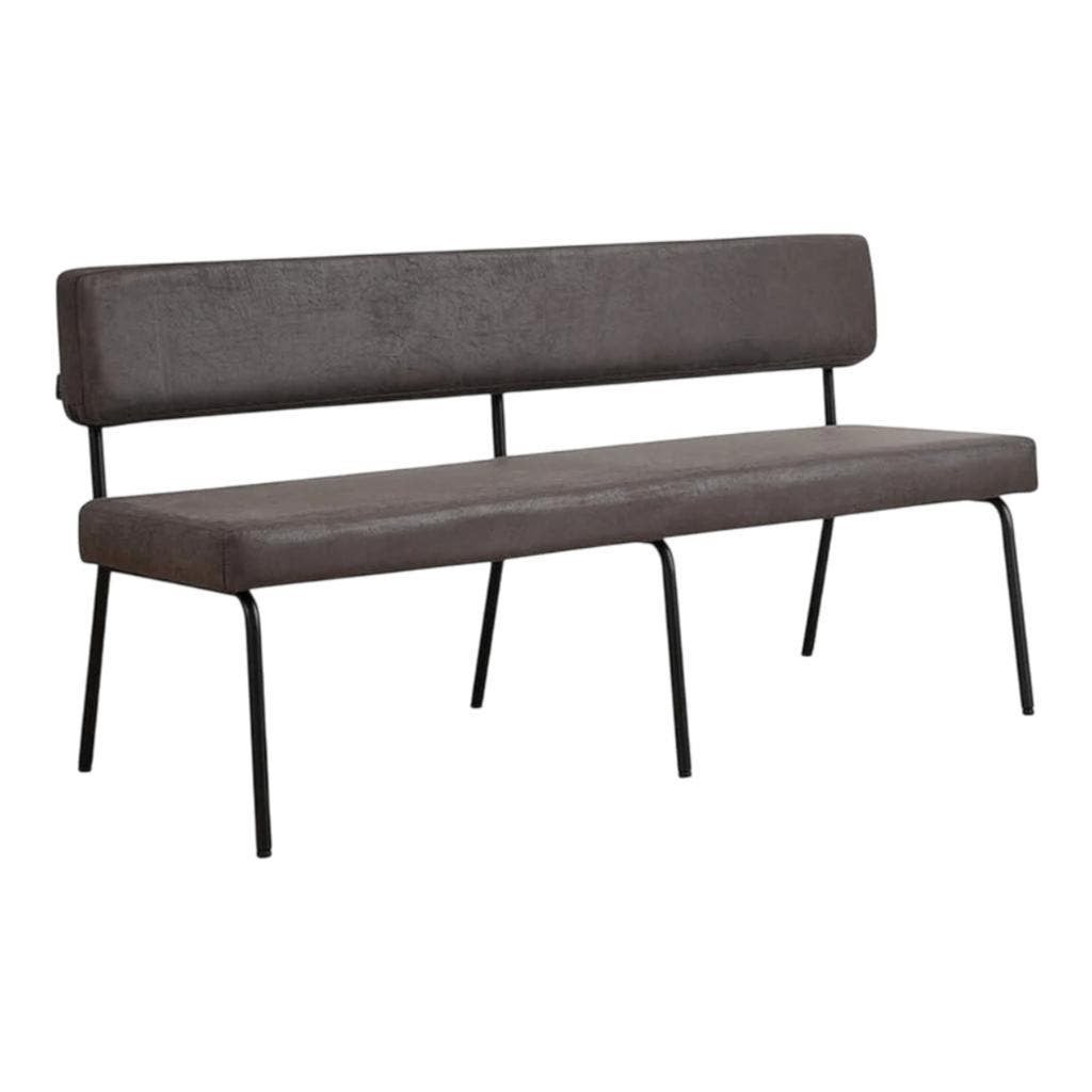 MN Kantinebank Espen 160 cm Eco-leer, Minder dan 75 cm, Nieuw, Ophalen of Verzenden, Leer