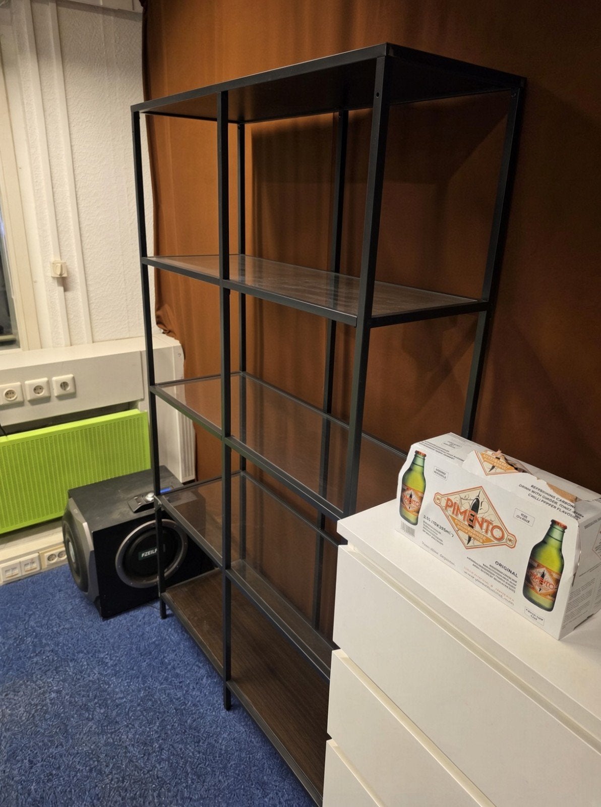 2x IKEA Vittsjö stellingkast, Ophalen, Met plank(en), Modern, Industrieel, 200 cm of meer