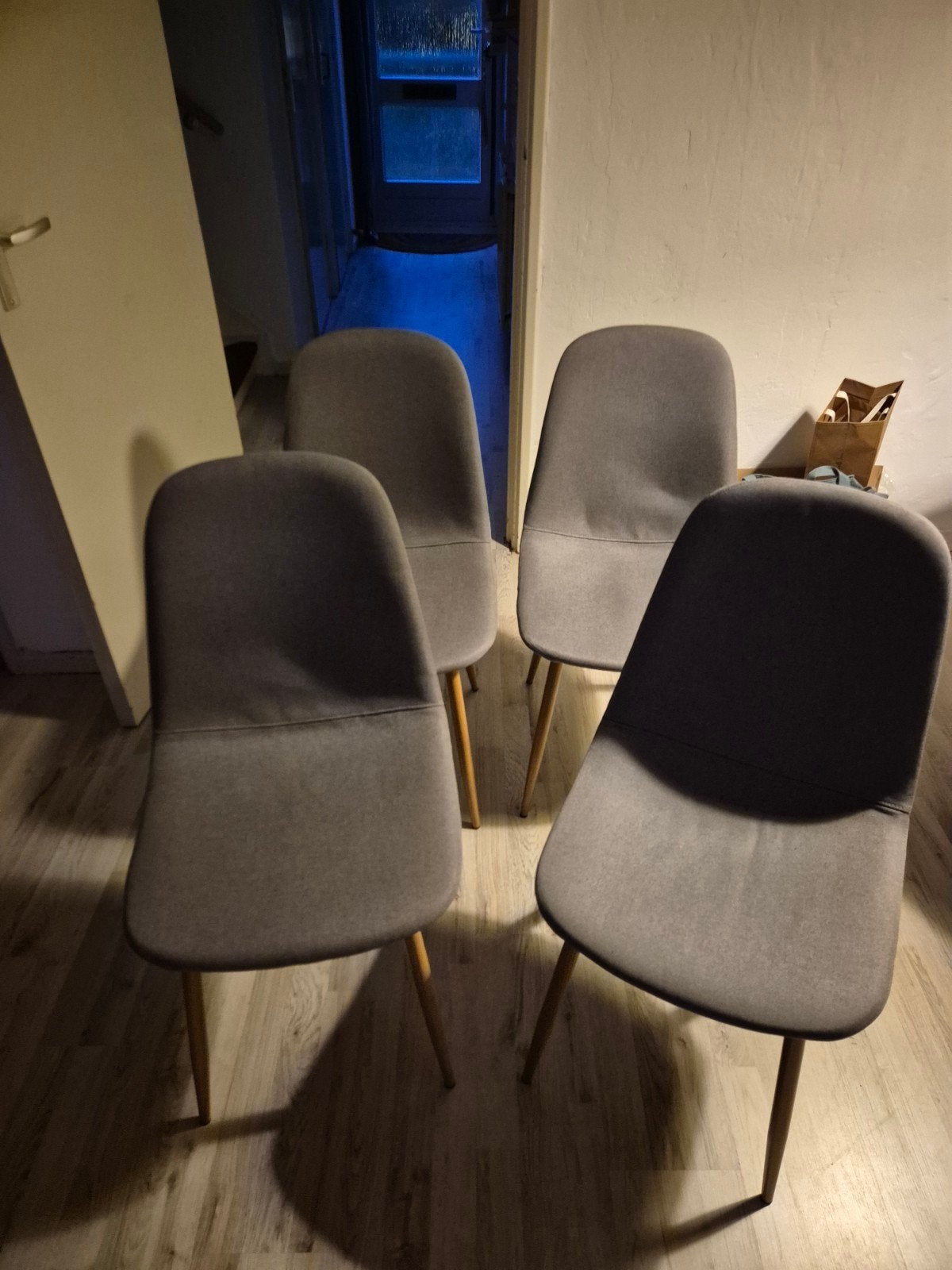 set van 4 eetkamer stoelen, Ophalen, Zo goed als nieuw, Vier