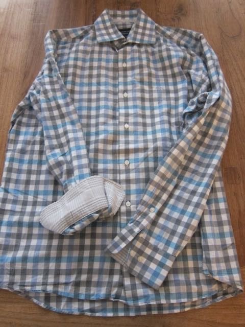 Mcgregor blouse overhemd tailored fit 41 heren, Zo goed als nieuw, Merkfreak, McGregor, Blauw