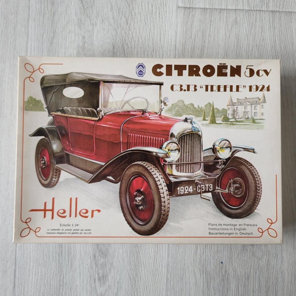 Heller Citroën 5CV C3.T3 "Trèfle" 1924 Modelbouwkit 1/24, Ophalen of Verzenden, Nieuw, Auto, Overige merken