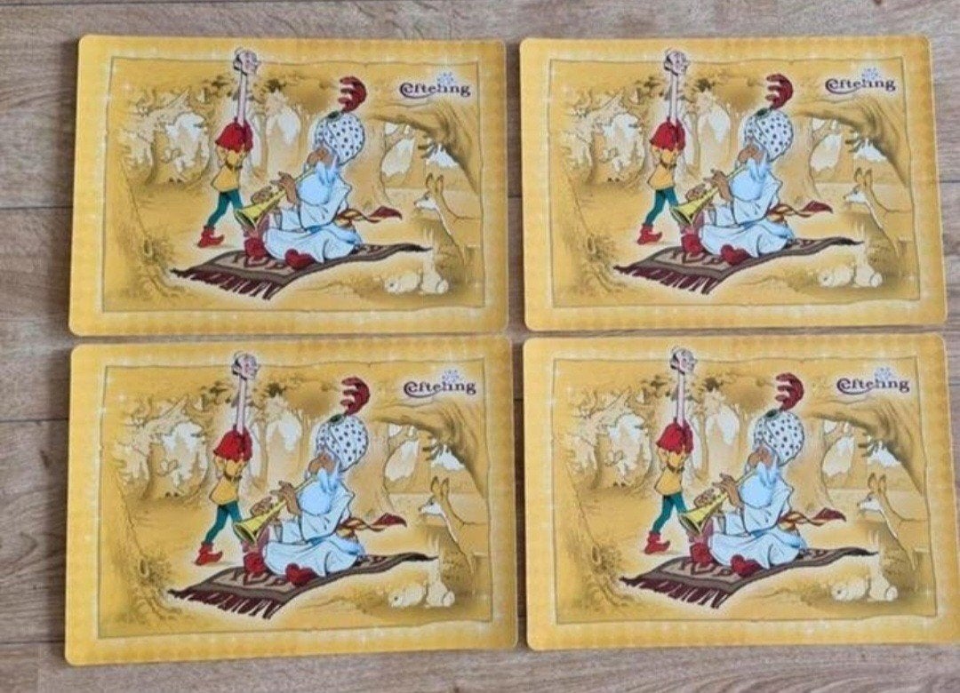Vier Placemats Efteling, Verzamelen, Efteling, Zo goed als nieuw, Ophalen of Verzenden