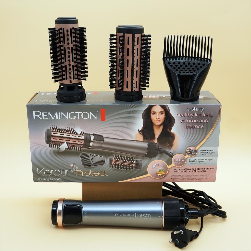 Remington Keratin Protect Rotating Air Styler (AS8810), ., Remington, Ophalen of Verzenden, Zo goed als nieuw