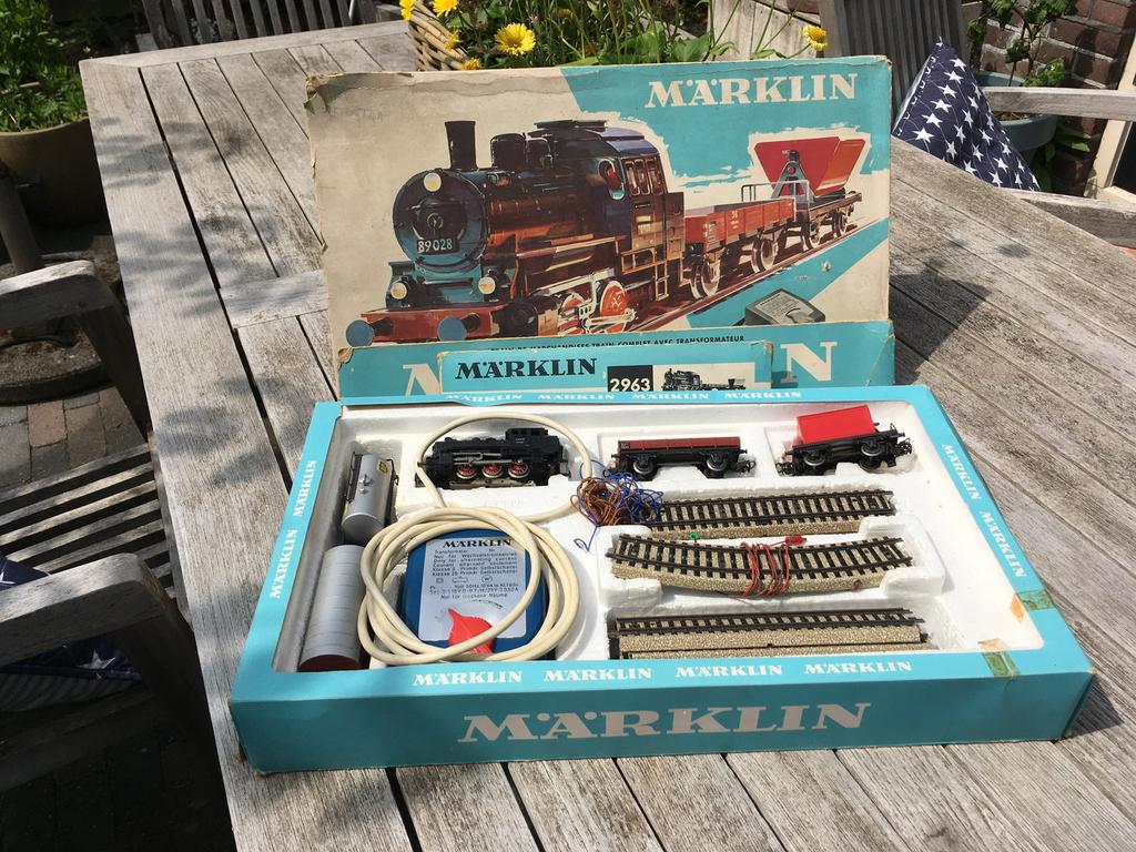 Marklin treinset met toebehoren, Hobby en Vrije tijd, Modeltreinen | H0, Ophalen, Wisselstroom, Treinset, Zo goed als nieuw