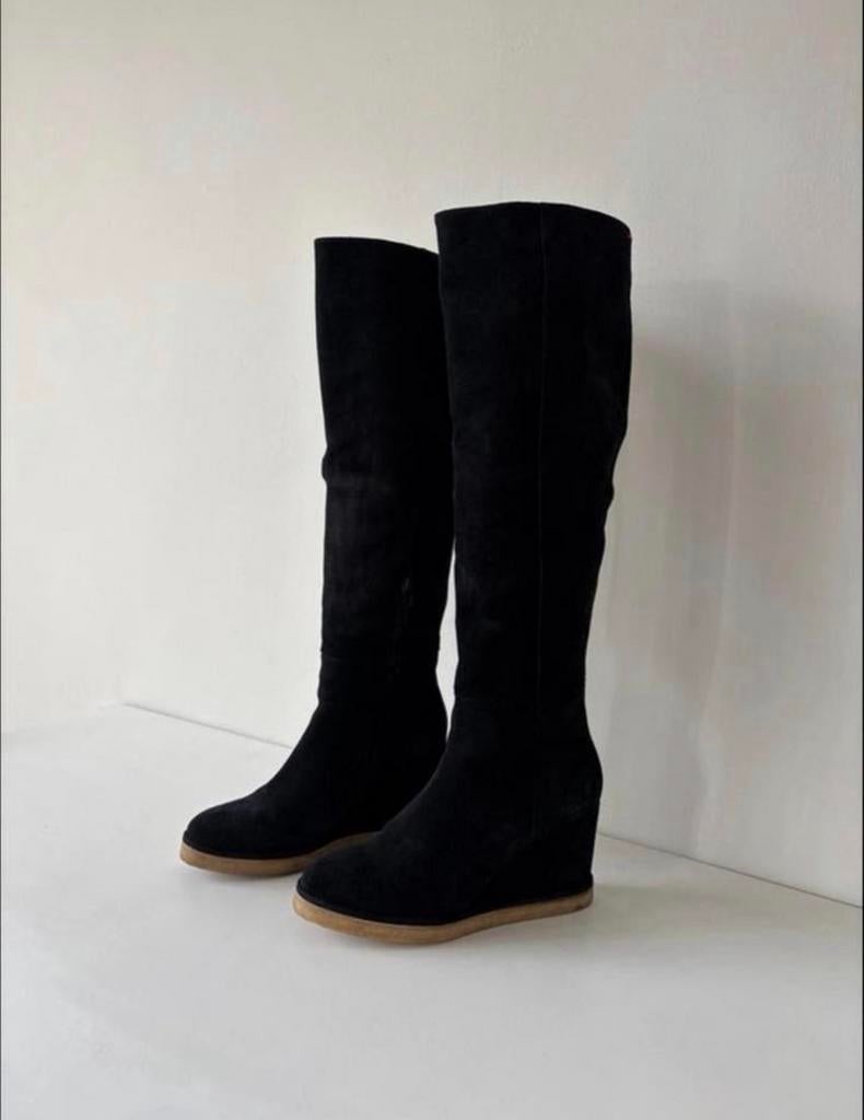 Nieuwe Billi Bi Copenhagen suède hoge laarzen, maat 38, Kleding | Dames, Ophalen of Verzenden, Nieuw, Zwart, Hoge laarzen