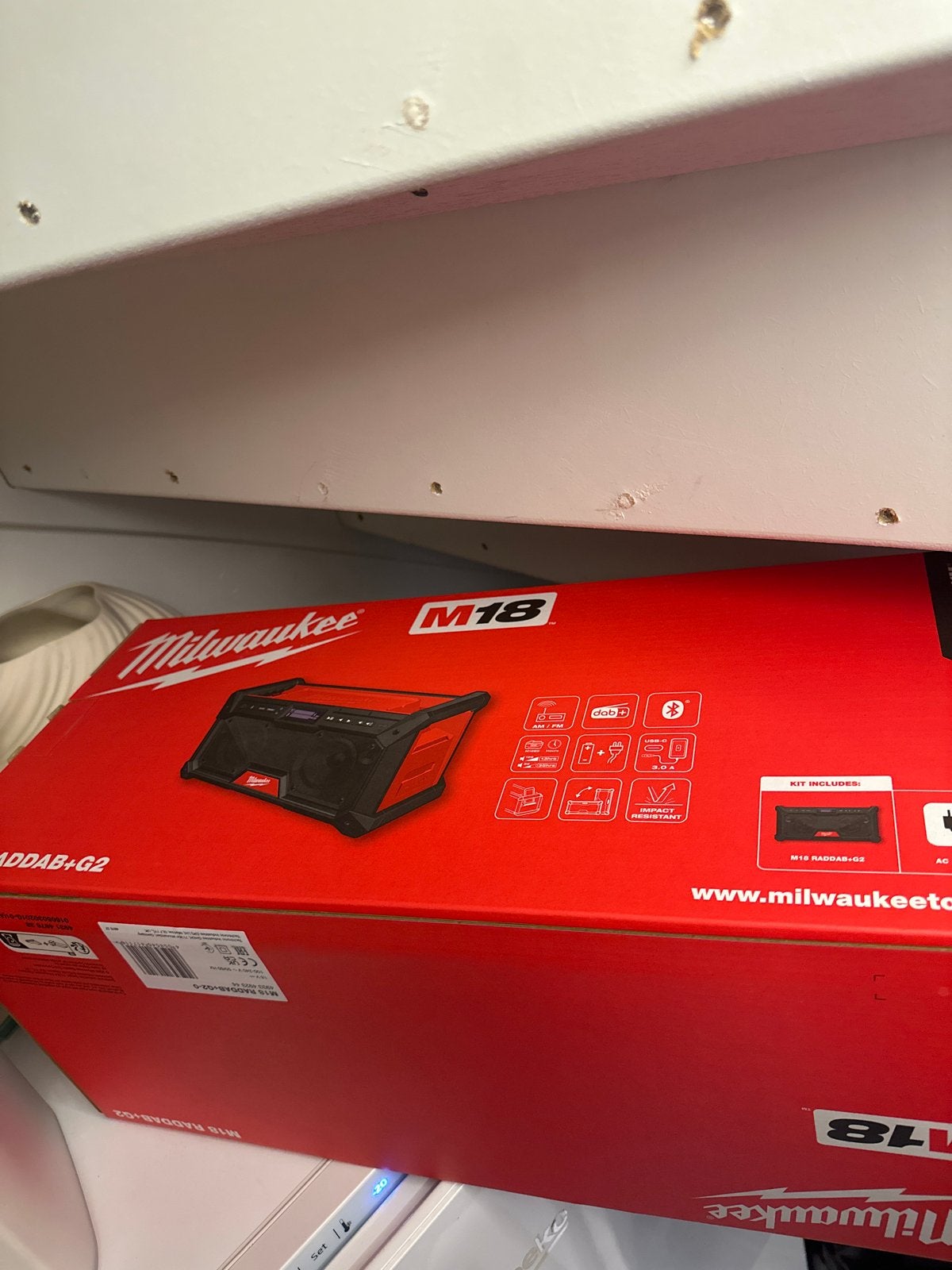 Milwaukee M18 DAB+ Bouwradio - Nieuw in doos, Ophalen, Nieuw, Bouwradio