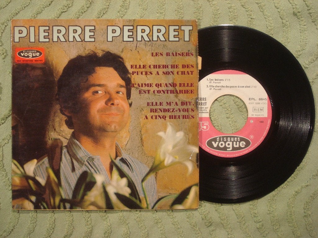 Pierre Perret 7" Vinyl EP: ‘Les baisers’ (Frankrijk), 7 inch, Ophalen of Verzenden, Zo goed als nieuw, EP