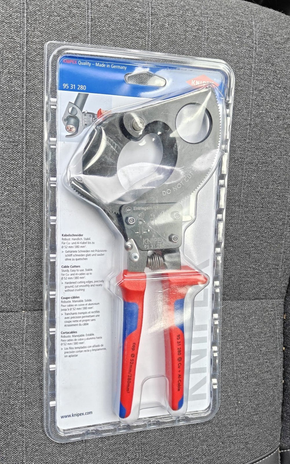 Knipex 95 31 280 kabelschaar, Ophalen of Verzenden, Nieuw, Tang, Knipex