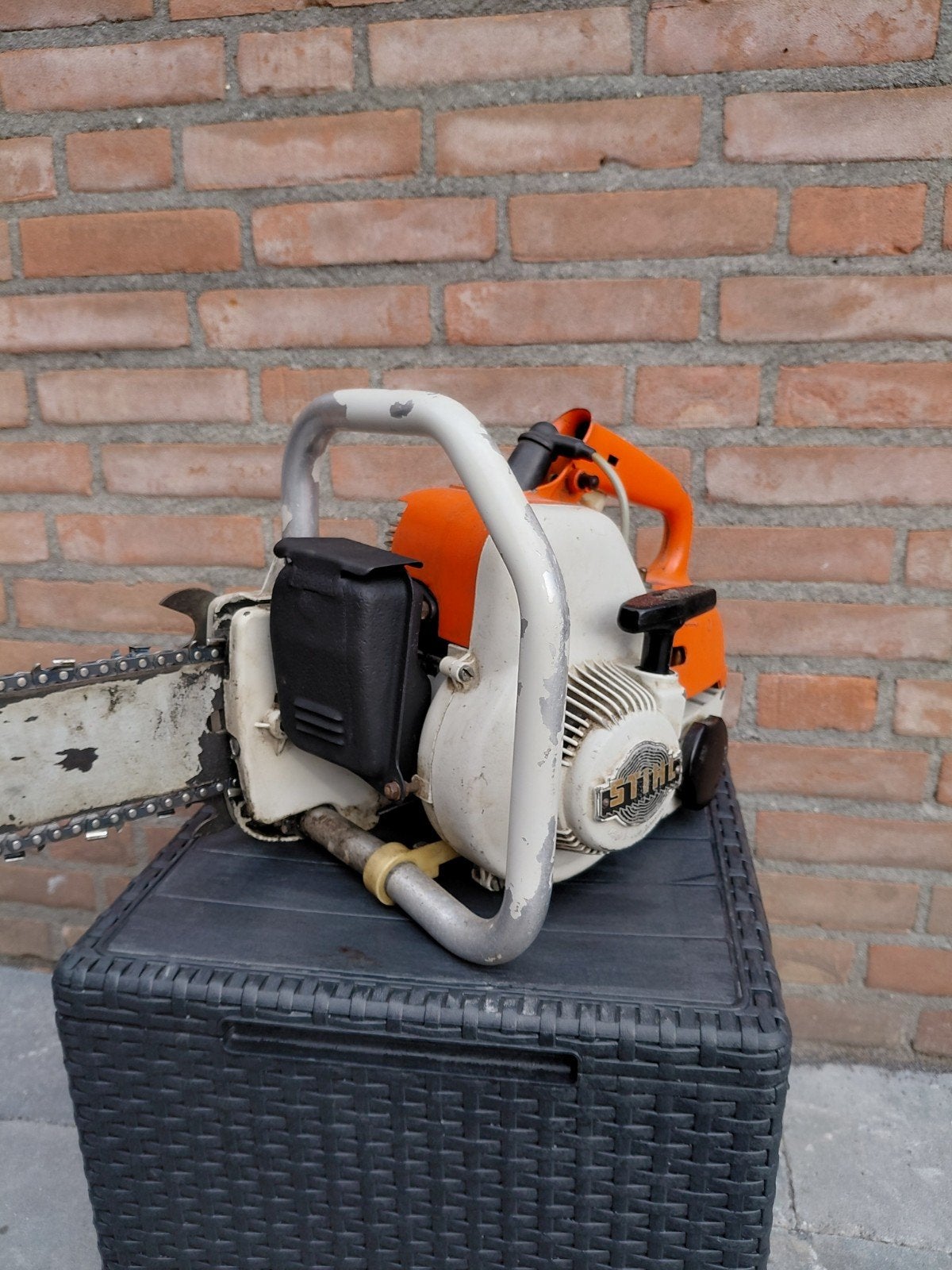 Stihl 08 S Kettingzaag - orgineel jaren 60 blad, Ophalen, Gebruikt, 70 mm of meer, Kettingzaag