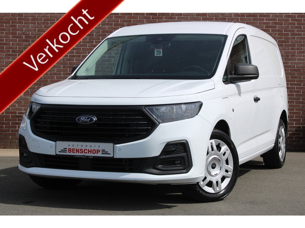 Ford Transit Connect 1.5 EcoBoost PHEV L2 Trend |DIGITAL-COC, Auto's, Bestelauto's, Zwart, 4 cilinders, Wit, Bedrijf