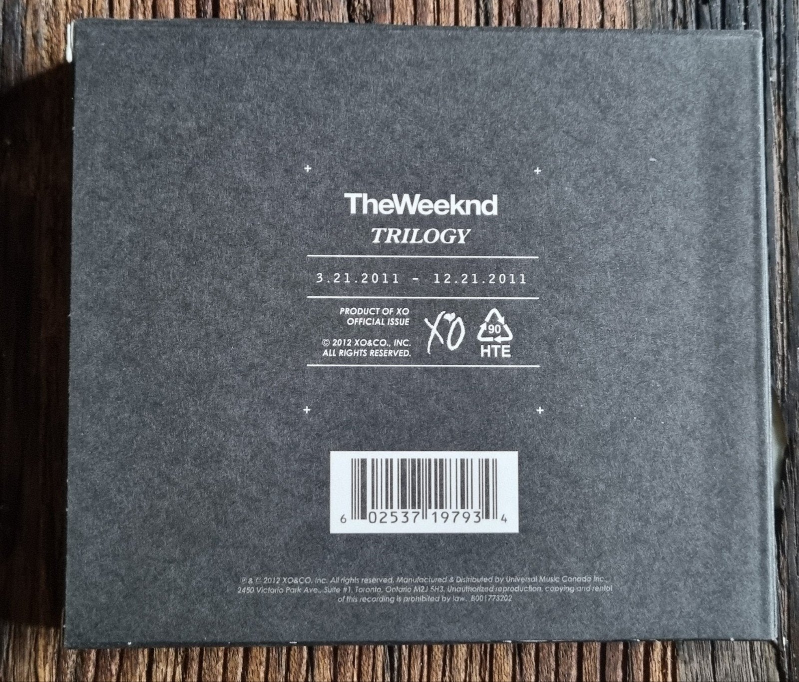 The Weeknd - Trilogy CD (Zo goed als nieuw), Inclusief boekje, Boxset, Pop, Ophalen of Verzenden