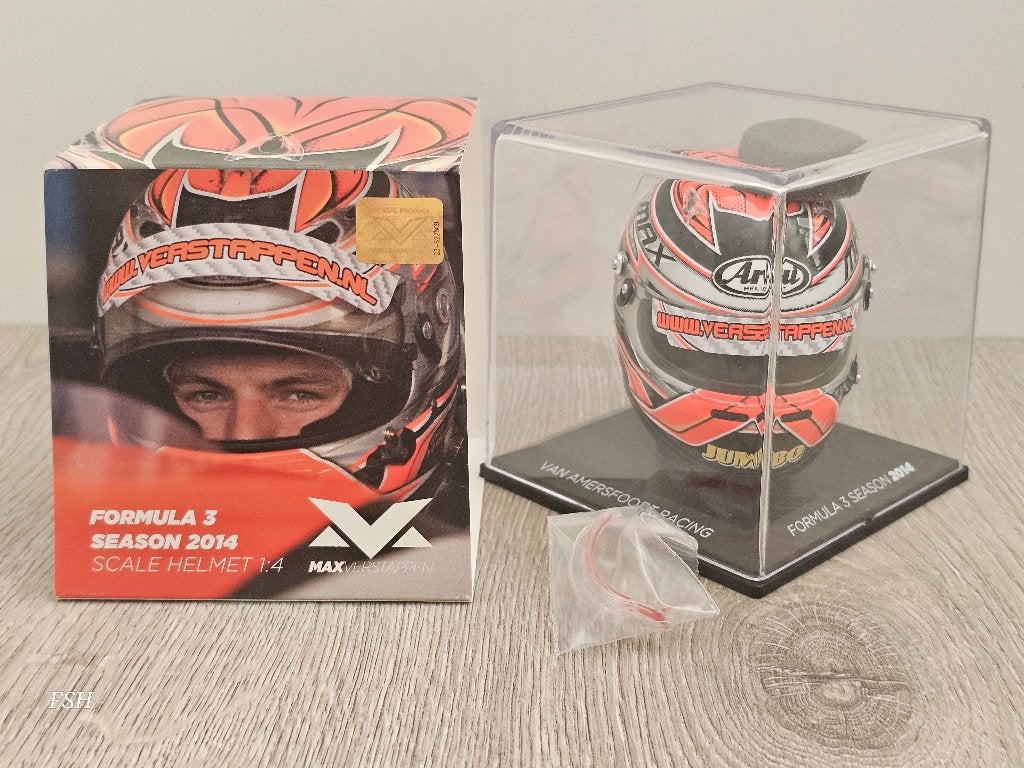 Helm 1:4, M. Verstappen, F3, v. Amersfoort Racing '14. NIEUW, Ophalen of Verzenden, Nieuw, Formule 1