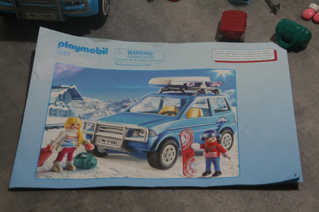 playmobil wintersport met auto, Ophalen of Verzenden, Zo goed als nieuw, Complete set