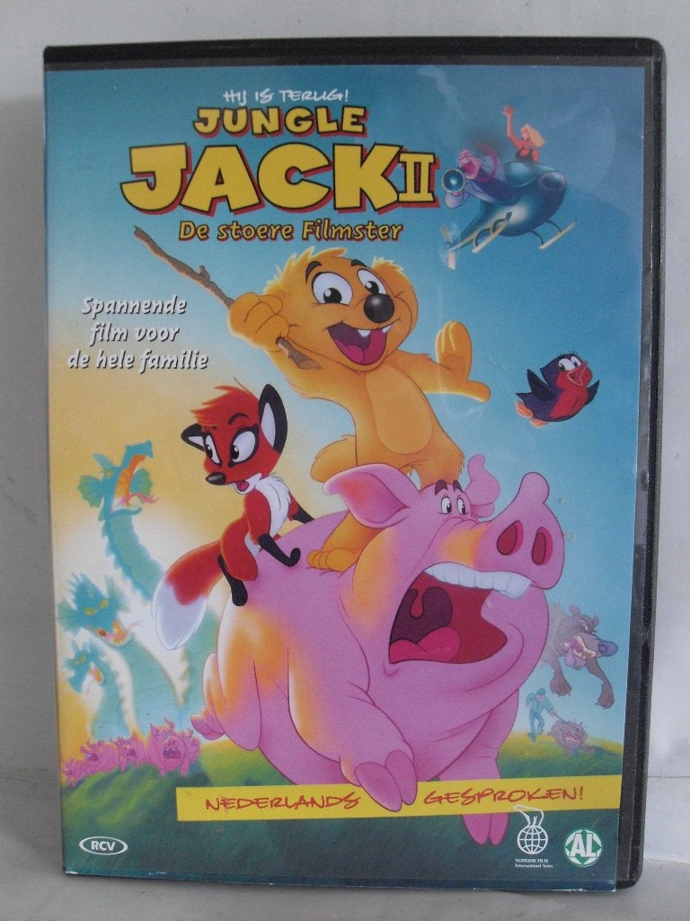 Jungle Jack 2 - de stoere filmster (originele dvd) Jack II, Cd's en Dvd's, Europees, Tekenfilm, Alle leeftijden, Ophalen of Verzenden