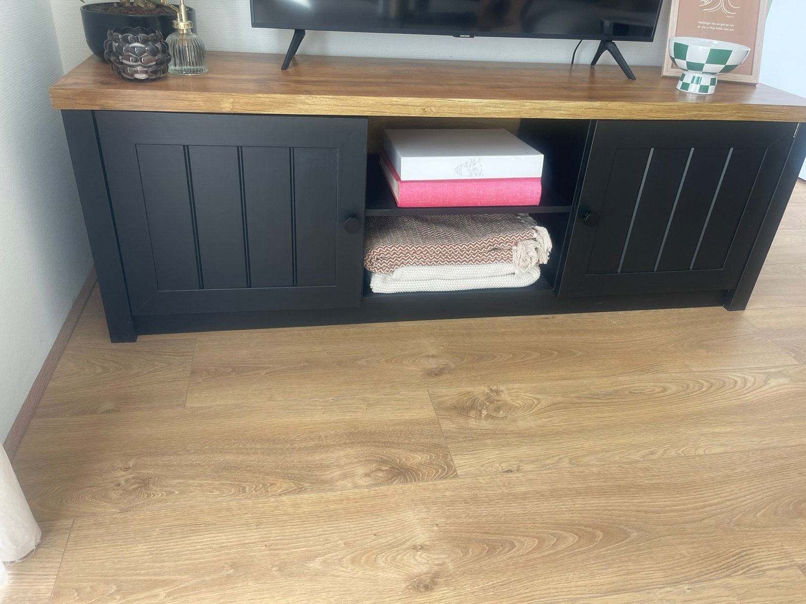 TV meubel, Ophalen, Gebruikt, 150 tot 200 cm, Minder dan 100 cm