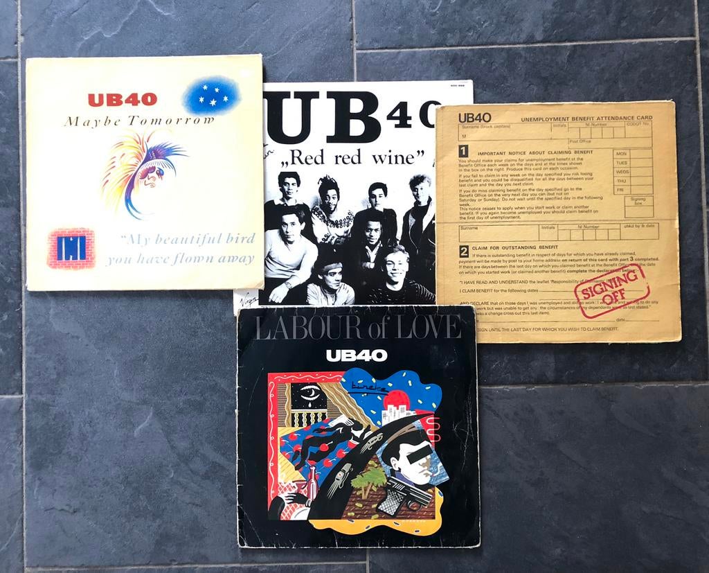 UB 40 lp’s 4 stuks, Ophalen, Gebruikt, Overige formaten