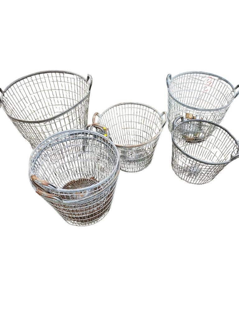 Diverse vintage draadmanden - Decoratief en praktisch, Ophalen, Overige materialen, Gebruikt, Mand