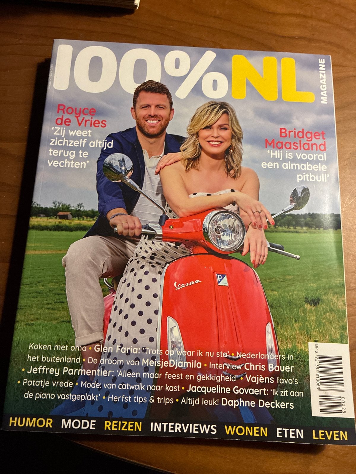 100%NL Magazine met Royce de Vries & Bridget Maasland, Ophalen of Verzenden, Gelezen, Glossy