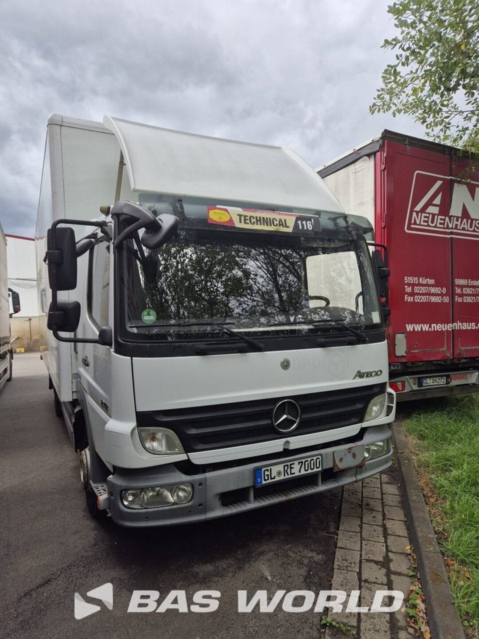 Mercedes Atego 818 4X2 Gesloten Vrachtwagen Euro 5 Achterkle, Automaat, Euro 5, Overige kleuren, Mercedes-Benz