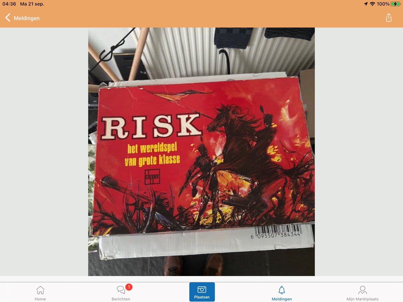 Orginele uitgave van risk, Ophalen of Verzenden