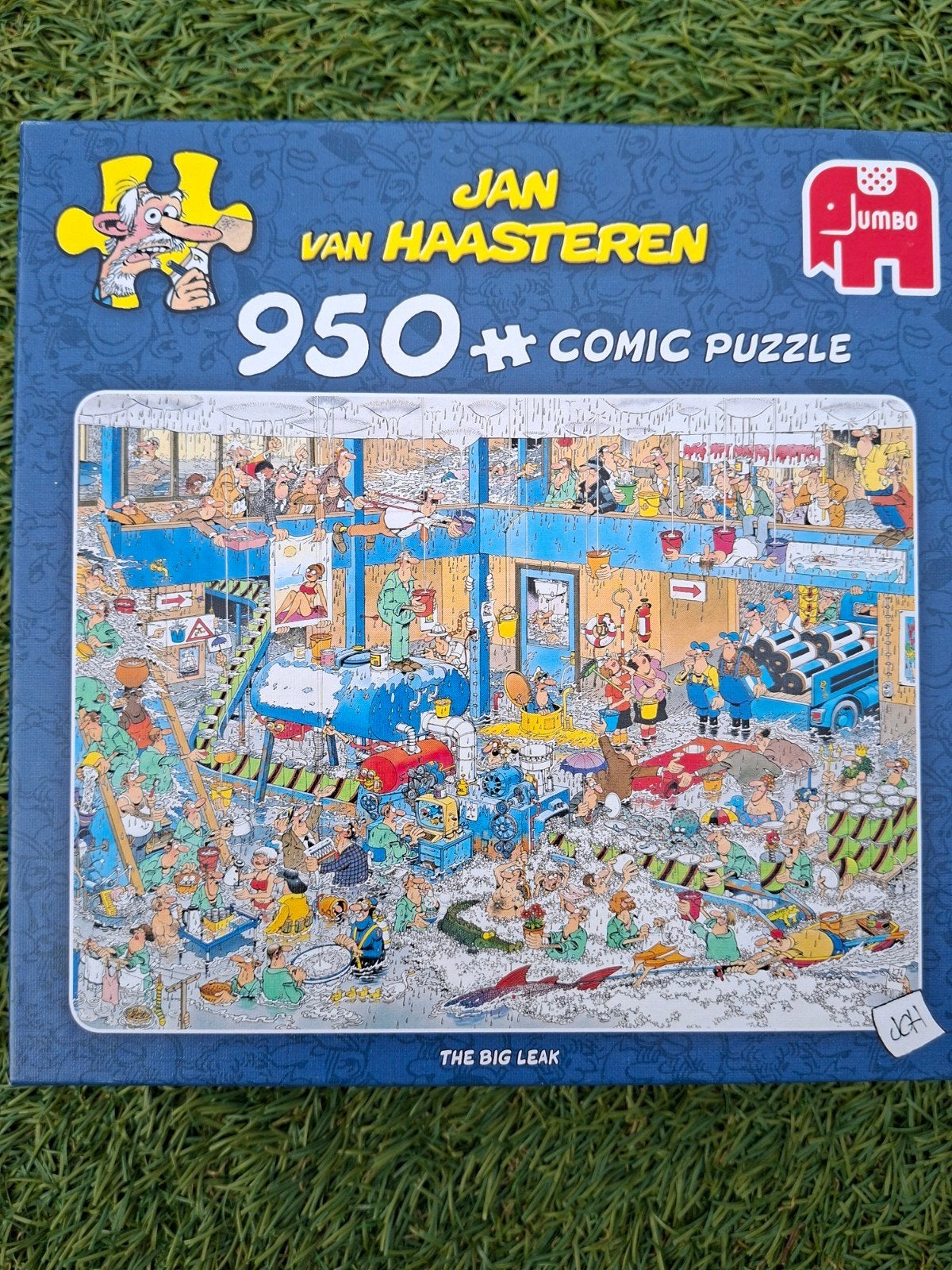 Jan van Haasteren, de lekkage, 950 stukjes, ruilen/bieden, Hobby en Vrije tijd, Denksport en Puzzels, Ophalen, 500 t/m 1500 stukjes
