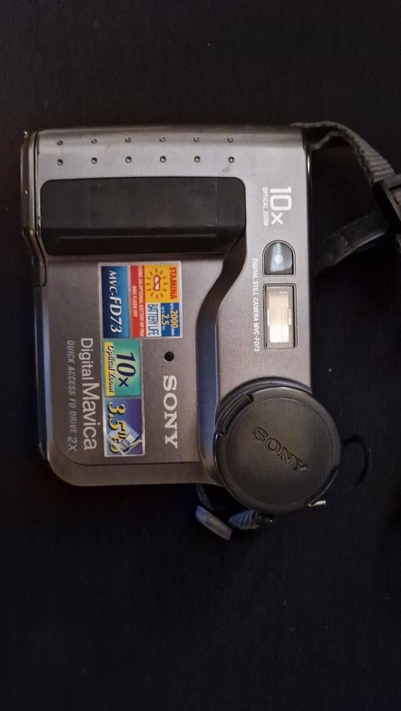 Sony Mavica retro camera vintage met oplader en floppy, Audio, Tv en Foto, Fotocamera's Digitaal, Gebruikt, Compact, Ophalen of Verzenden