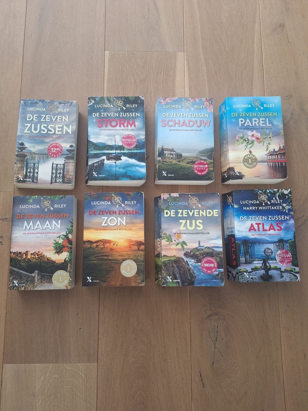 De Zeven Zussen serie - Lucinda Riley - Complete set, Boeken, Ophalen of Verzenden, Zo goed als nieuw, Lucinda Riley, Nederland