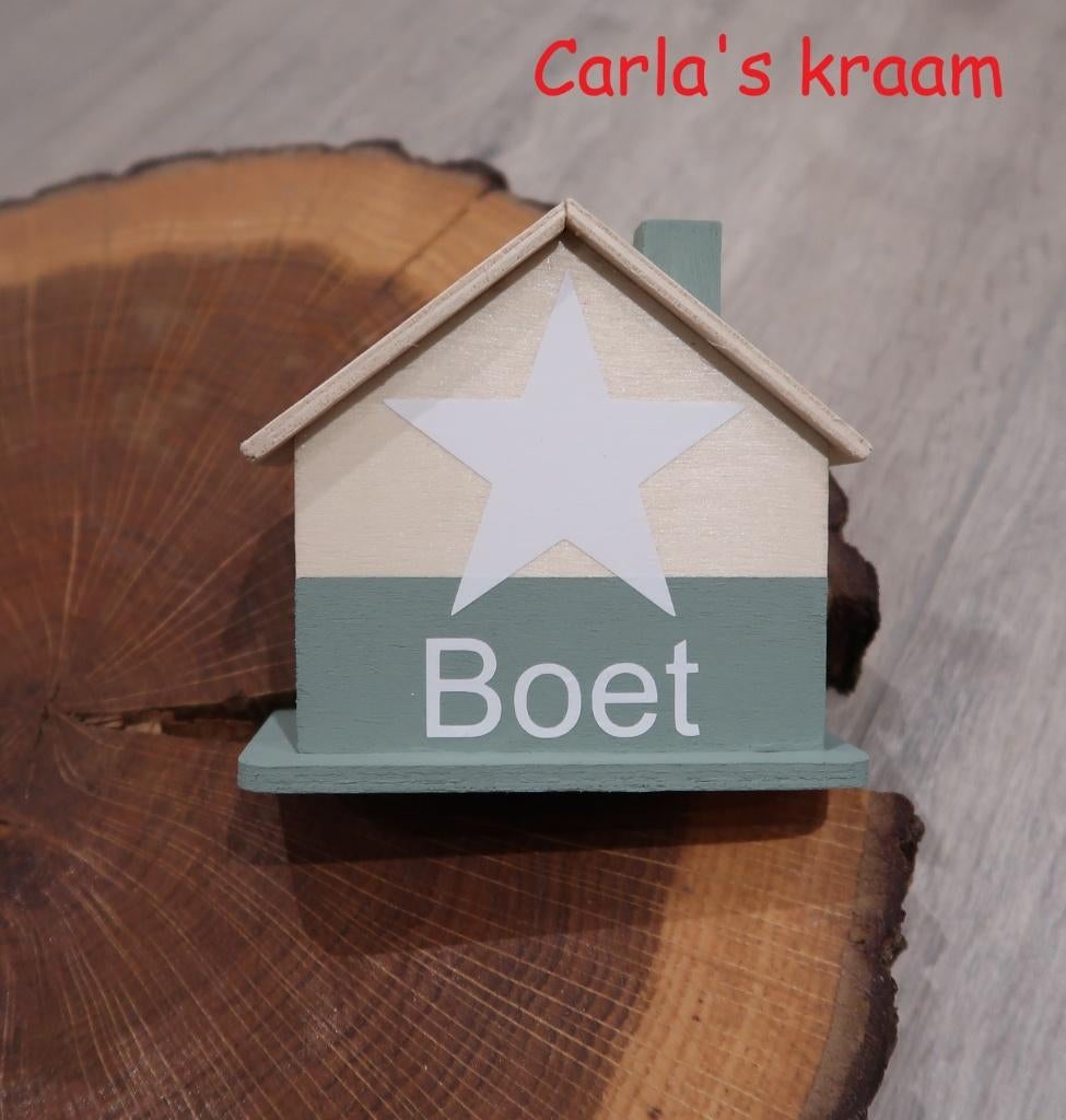 spaarpot met naam, Ophalen of Verzenden, Nieuw, Kraamcadeau