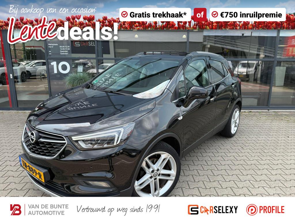 Opel Mokka X 1.4 Turbo Black Edition *Schuif-/Kanteldak*, Voorwielaandrijving, Stof, Gebruikt, Euro 6