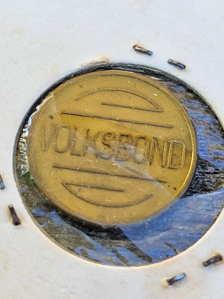 Oude Volksbond Penning / Token, Ophalen of Verzenden
