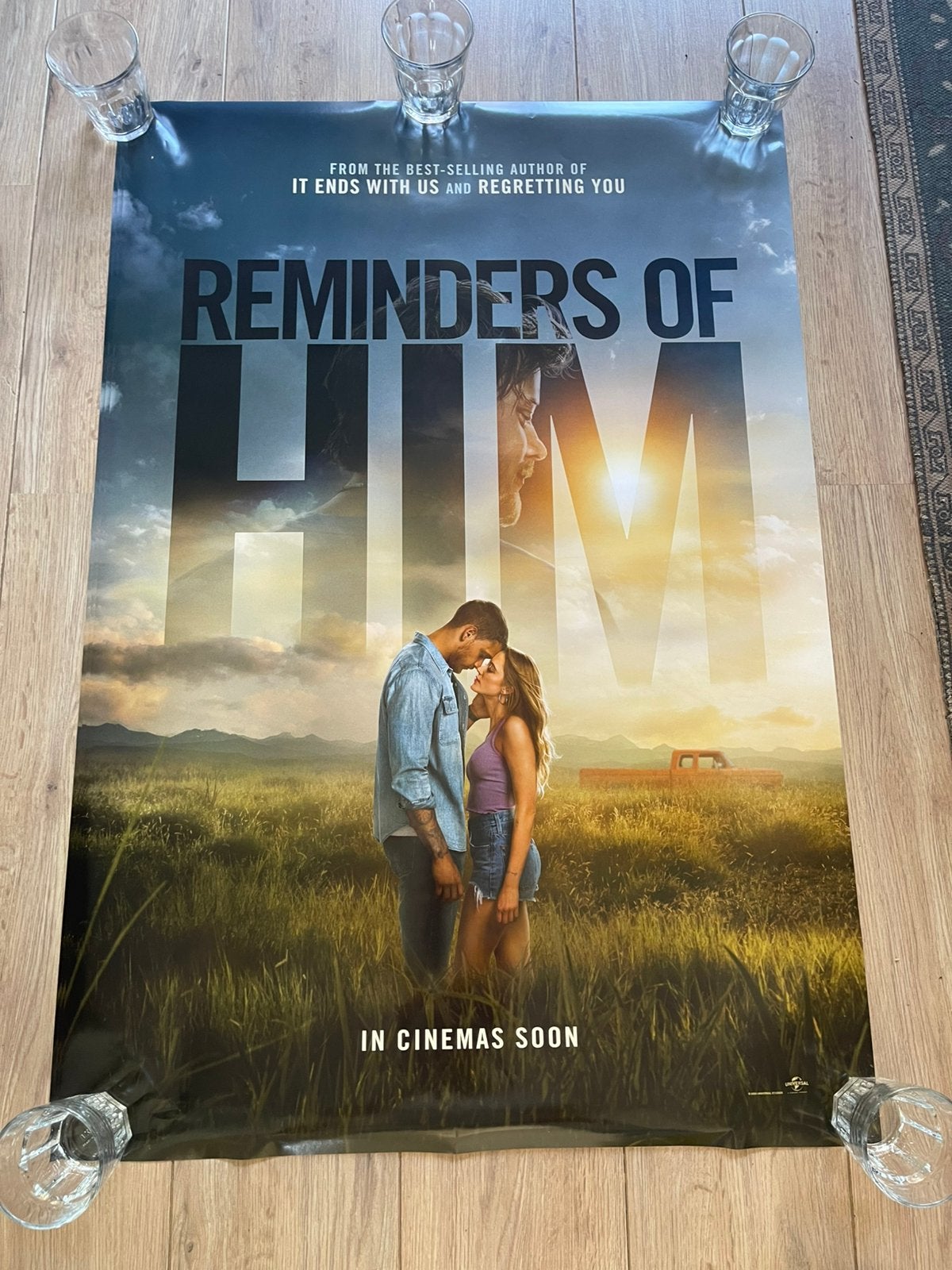 Reminders of Him - Filmposter 100 x 70 cm dubbelzijdig, Ophalen of Verzenden, Zo goed als nieuw, Deurposter of groter, Film en Tv