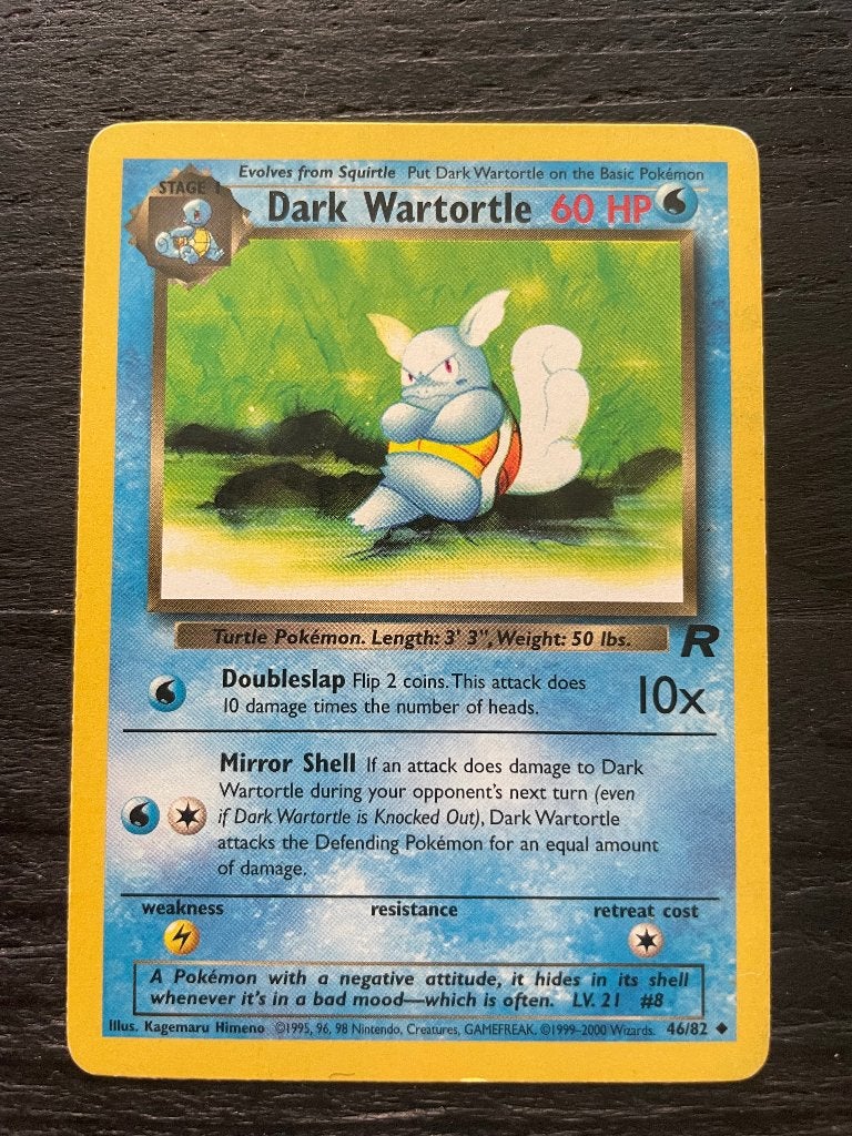 Dark Wartortle #46, Ophalen of Verzenden, Zo goed als nieuw, Losse kaart