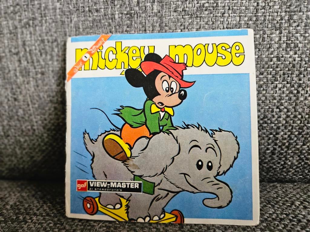 Vintage GAF View-Master Mickey Mouse met 3 schijven, Verzenden