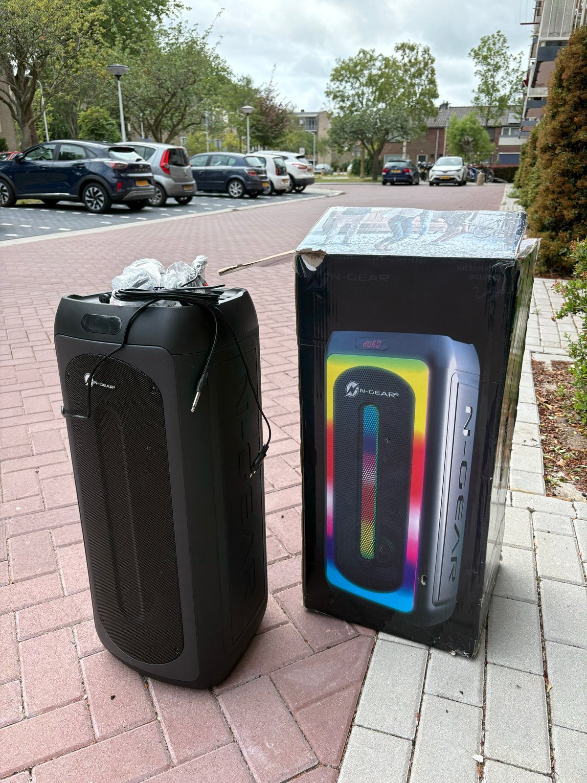 Party speaker N-gear juke 808, Bluetooth, Party speaker, Zo goed als nieuw, Ophalen