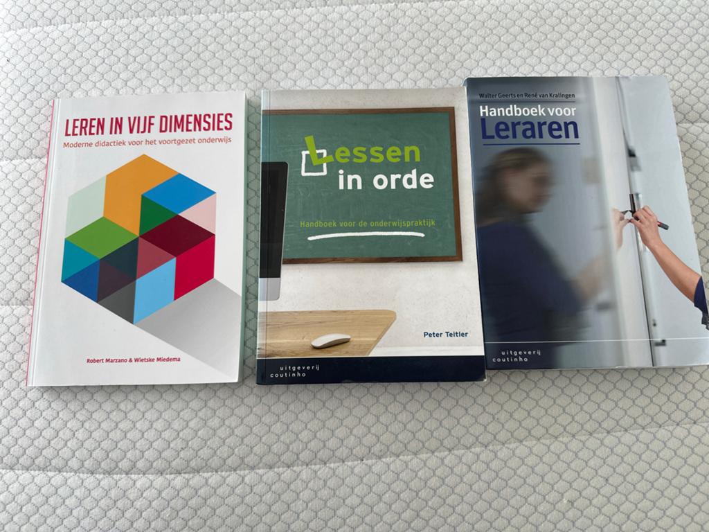 3 boeken: Leren in vijf dimensies, Lessen in orde, Handboek, Boeken, Ophalen of Verzenden, Gamma, Zo goed als nieuw, HBO