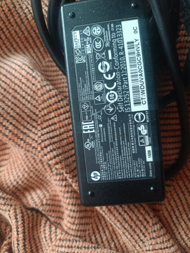 HP 65W Laptop Charger — NEW, Genuine (741727-001), Computers en Software, Ophalen of Verzenden, Nieuw, HP