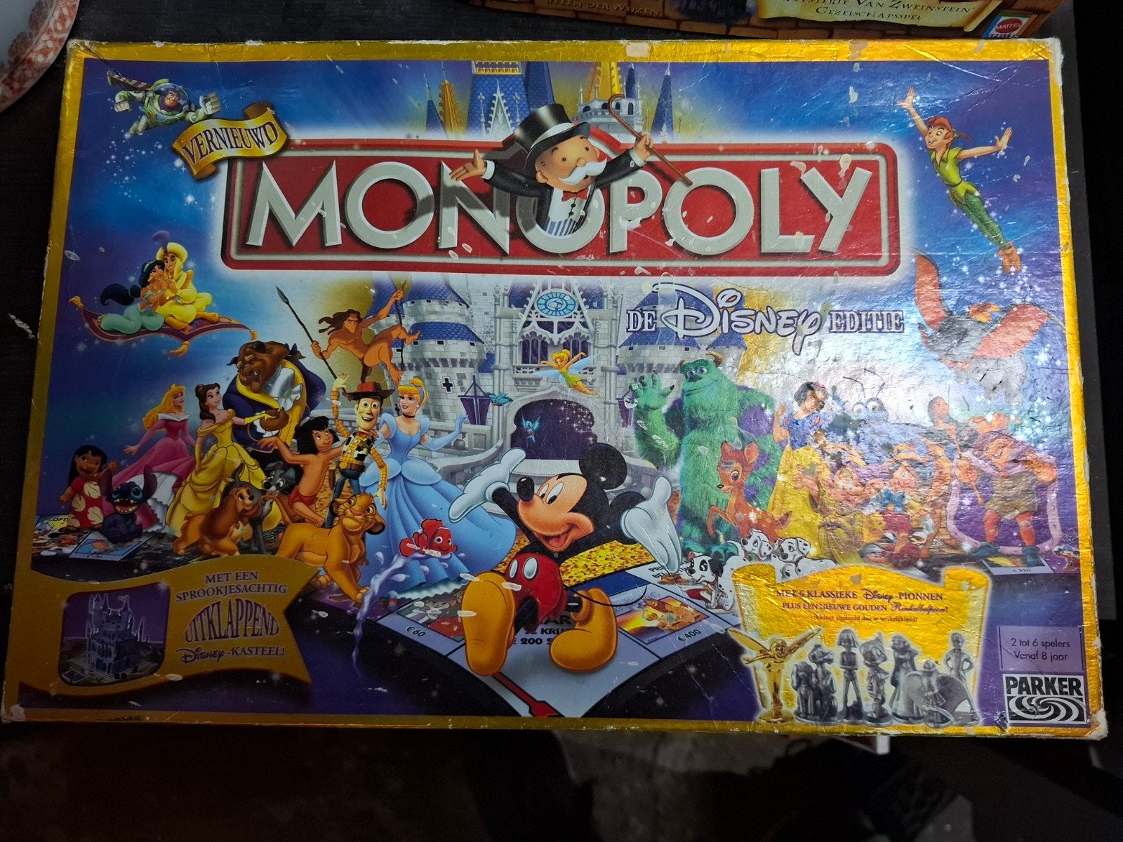Monopoly Disney Editie - Klassiek Bordspel, Hobby en Vrije tijd, Gezelschapsspellen | Bordspellen, Parker, Gebruikt, 1027 Newport Ave, Pawtucket, RI 02861, USA