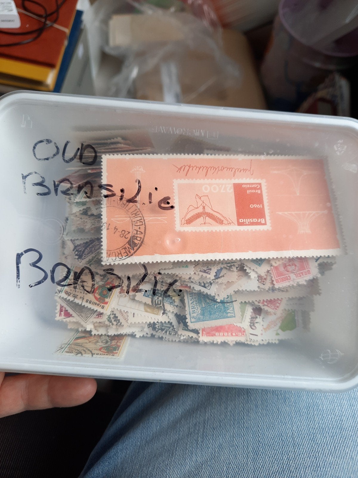 Doos postzegels Brazilië, Verzenden, Buitenland