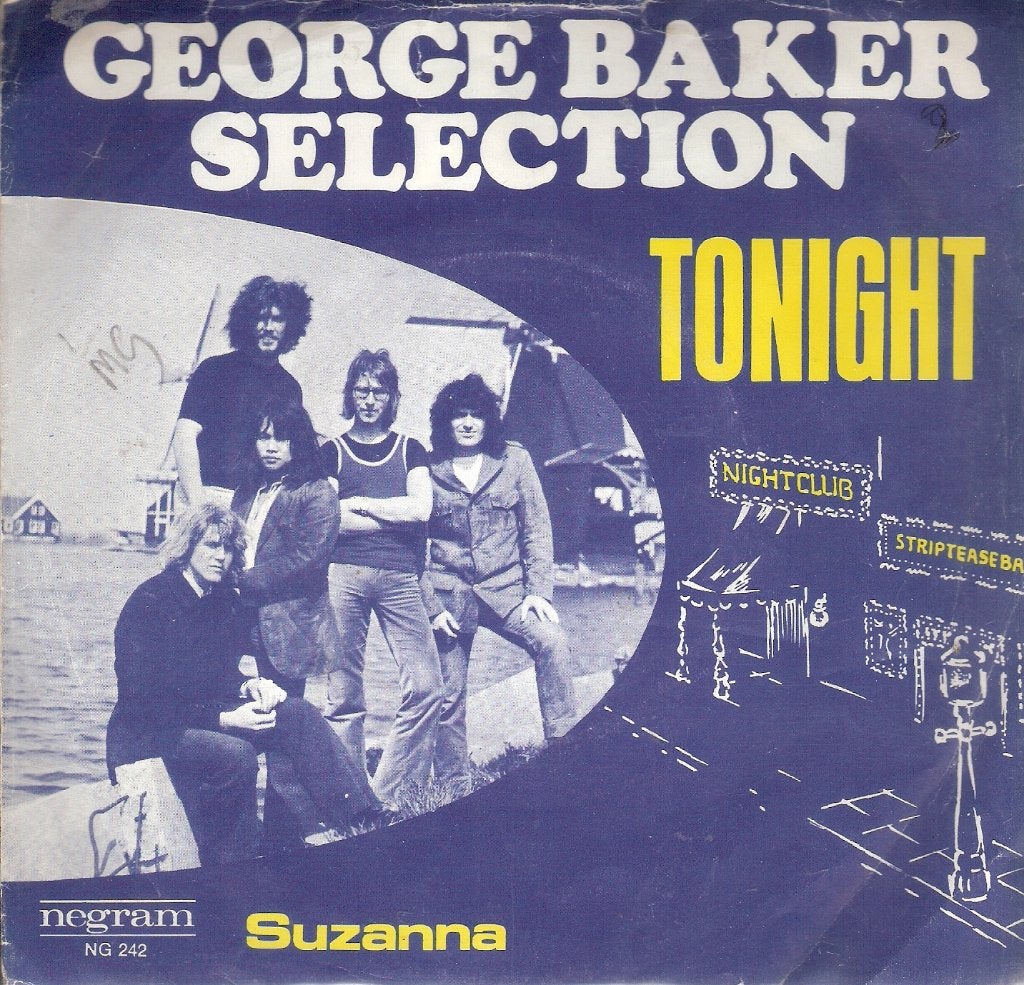 George Baker Selection - Tonight - Suzanne - Nederpop - 1971, Cd's en Dvd's, Vinyl Singles, Ophalen, Gebruikt, Pop