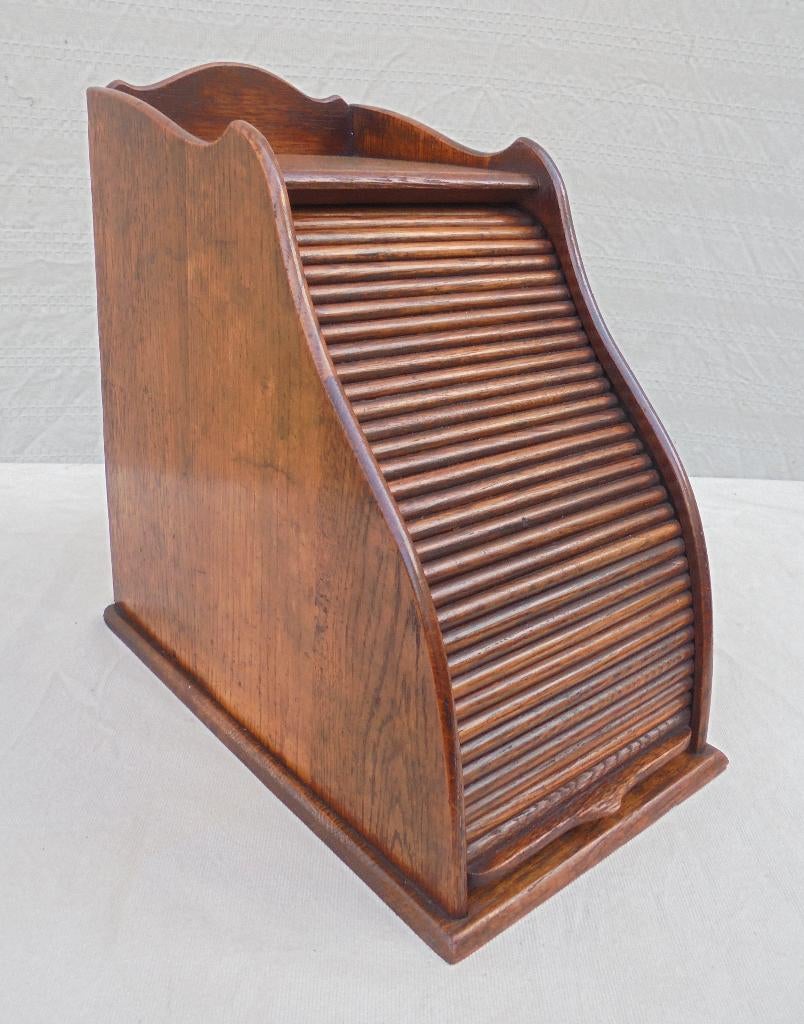 Mooie brievenbak met rolluik bureau kantoor, Antiek en Kunst, Ophalen of Verzenden