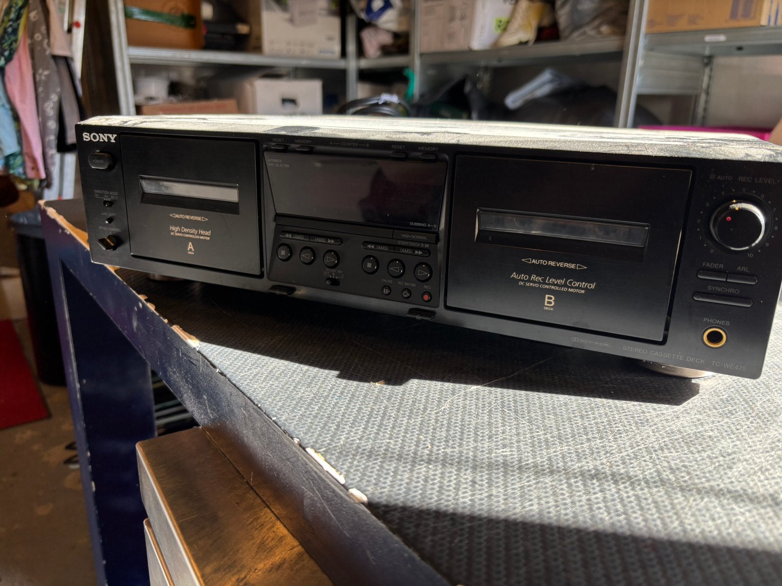 Sony Cassette deck TC-WE475, 1025xe, Ophalen of Verzenden, Sony, Re