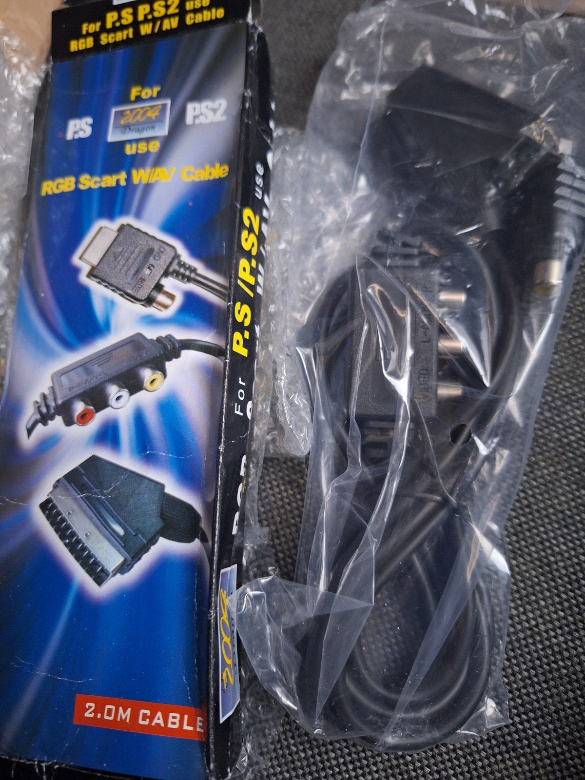 RGB Kabel voor PS1/PS2 met video uitgang & Guncon support, Ophalen of Verzenden, Nieuw, Voeding, Oplader of Kabel, PlayStation 2