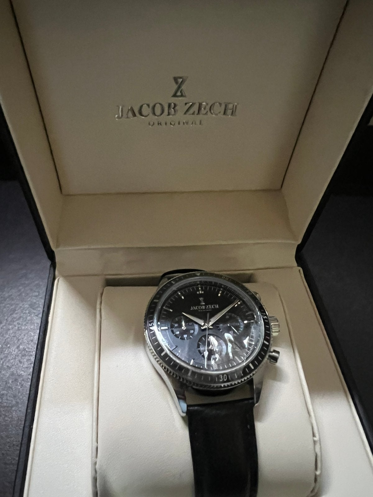 Horloge, Sieraden, Tassen en Uiterlijk, Horloges | Heren, Overige merken, Overige materialen, Leer, Polshorloge