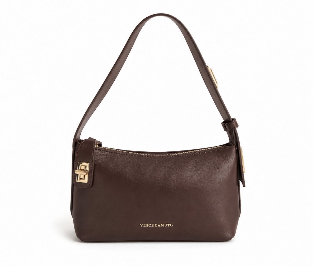 Vince Camuto bruine leren schoudertas, Overige merken, Bruin, Nieuw, Ophalen of Verzenden