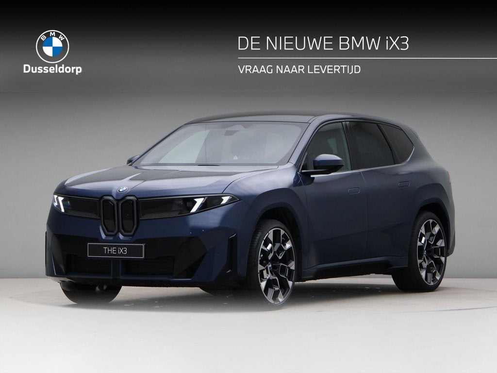 BMW iX3 50 xDrive 113 kWh M sportpakket (bj 2026, automaat), Auto's, BMW, Automaat, Stof, Zwart, Blauw