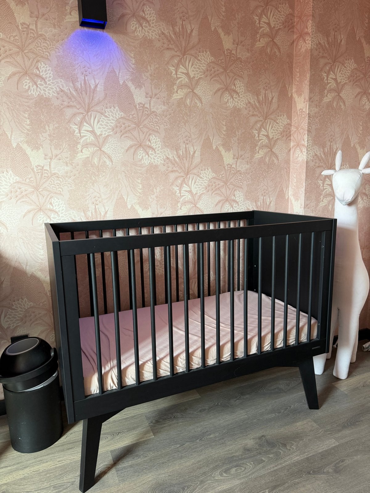 Kidsmill Ledikant + Commode SIXTIES MAT ZWART, Ophalen, Zo goed als nieuw