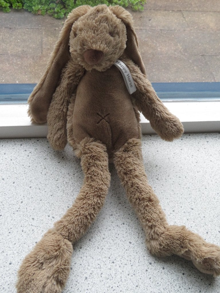 Konijn Rabbit Richie licht bruin merk Happy Horse, Kinderen en Baby's, Speelgoed | Knuffels en Pluche, Happy Horse, Ophalen of Verzenden